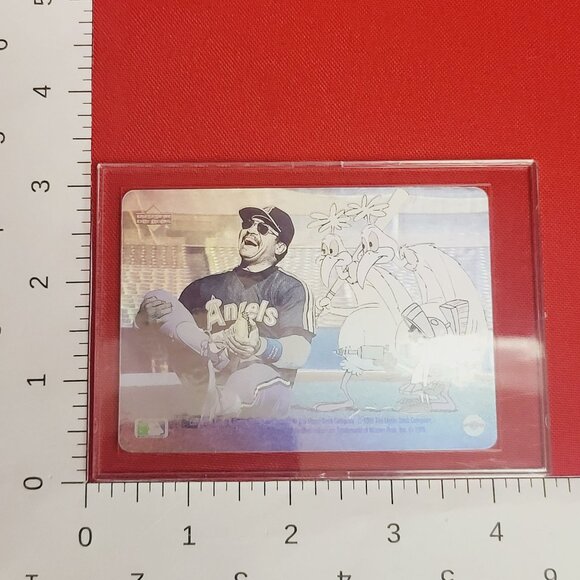 Comic Ball Card Looney Tunes Reggie Jackson Marvin The Martian Hologram Card - Picture 10 of 10